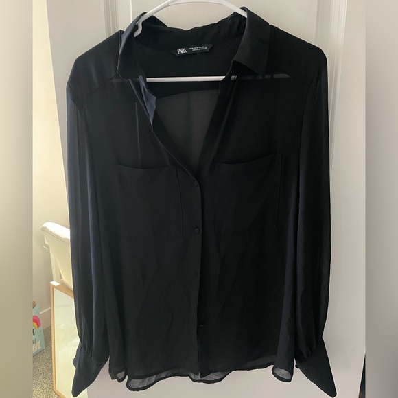 Zara black top - Picture 1 of 2